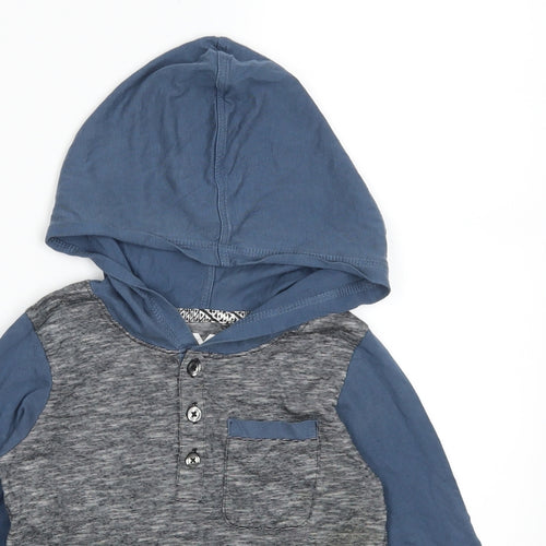Wave Tribe Boys Blue   Pullover Hoodie Size 5 Years