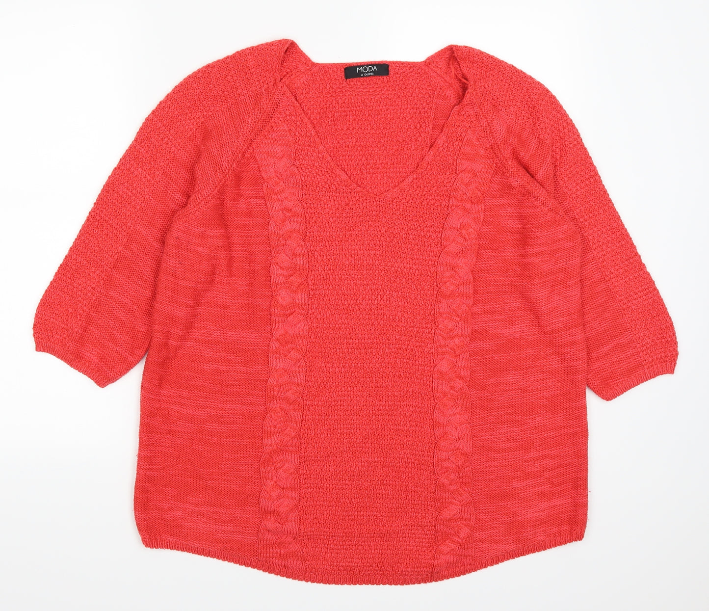 George Womens Red   Pullover Jumper Size 18
