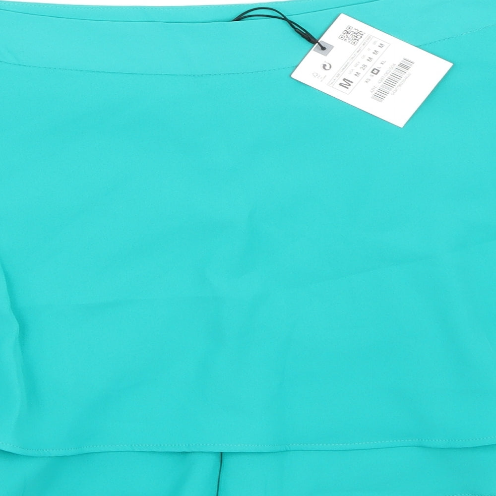 Zara Womens Green   A-Line Skirt Size M