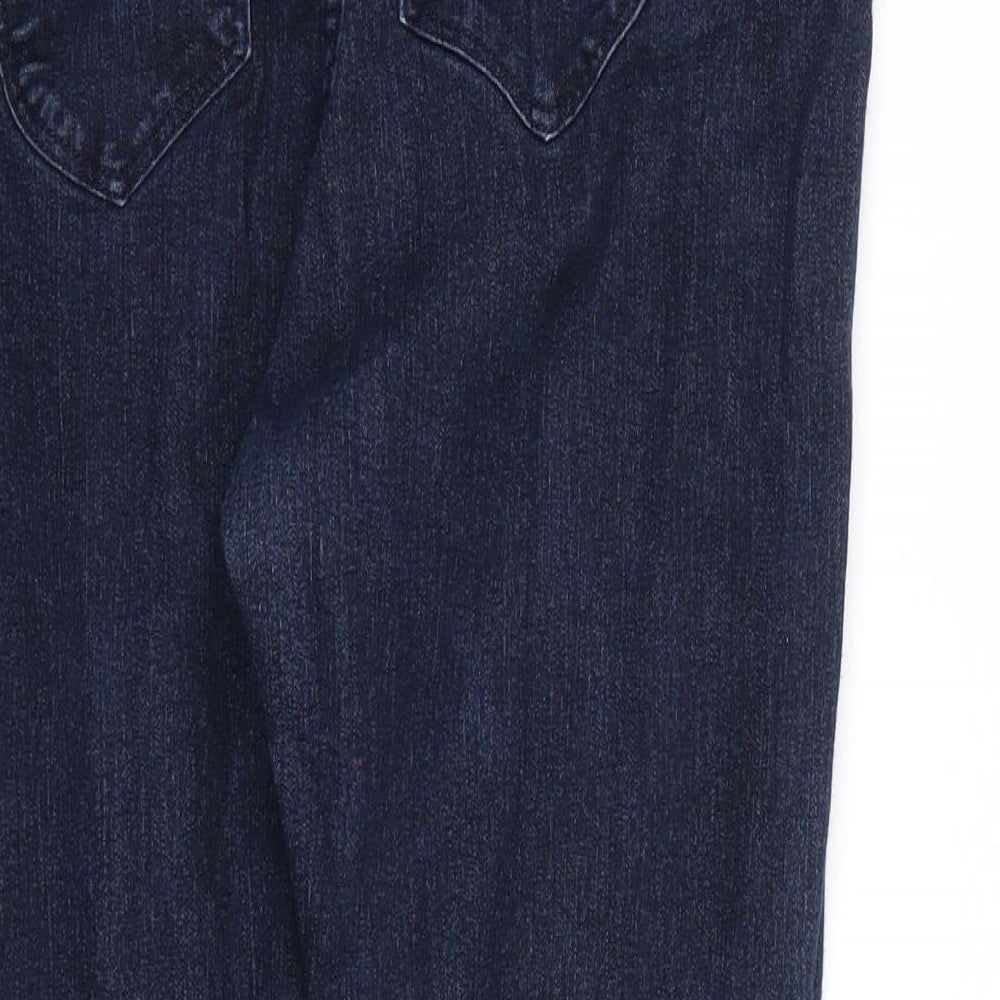 Denim & Co. Womens Blue   Cropped Jeans Size 16 L26 in