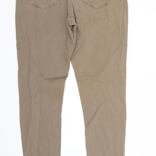 ESMARA Womens Brown   Straight Jeans Size 14 L30 in