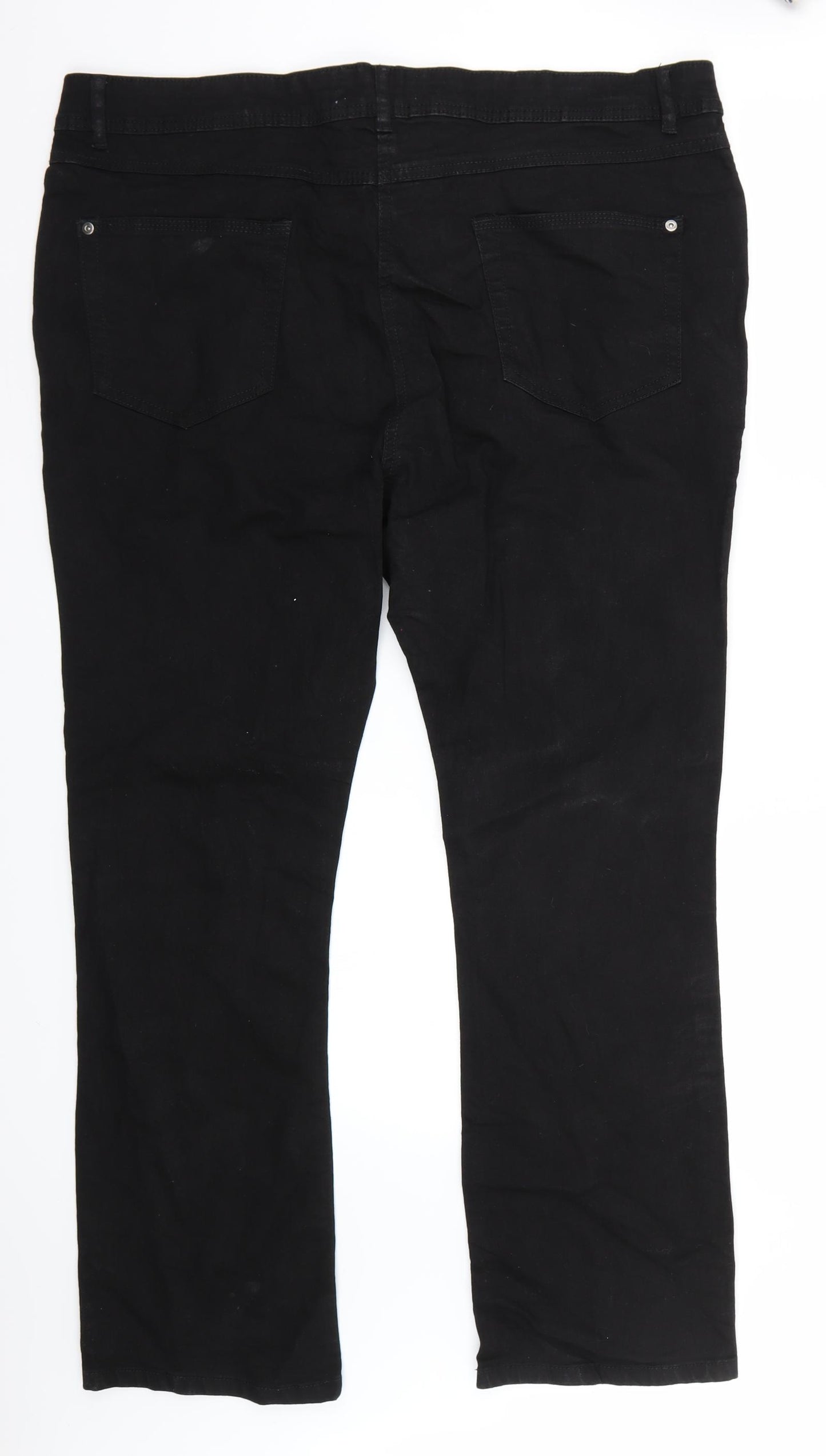 Yours Womens Black   Straight Jeans Size 20 L29 in