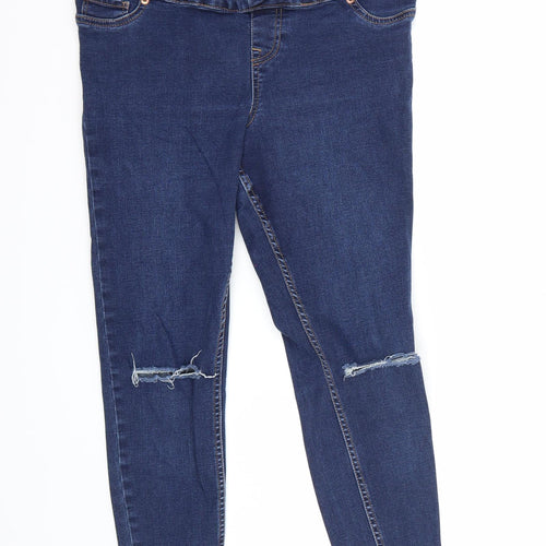 Newlook Womens Blue   Straight Jeans Size 10 L26 in