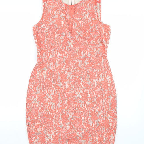 Warehouse Womens Orange   A-Line  Size 12