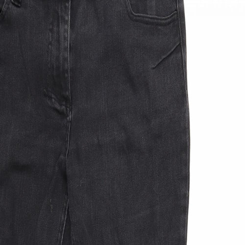 Preworn Womens Black  Denim Skinny Jeans Size 14 L31 in