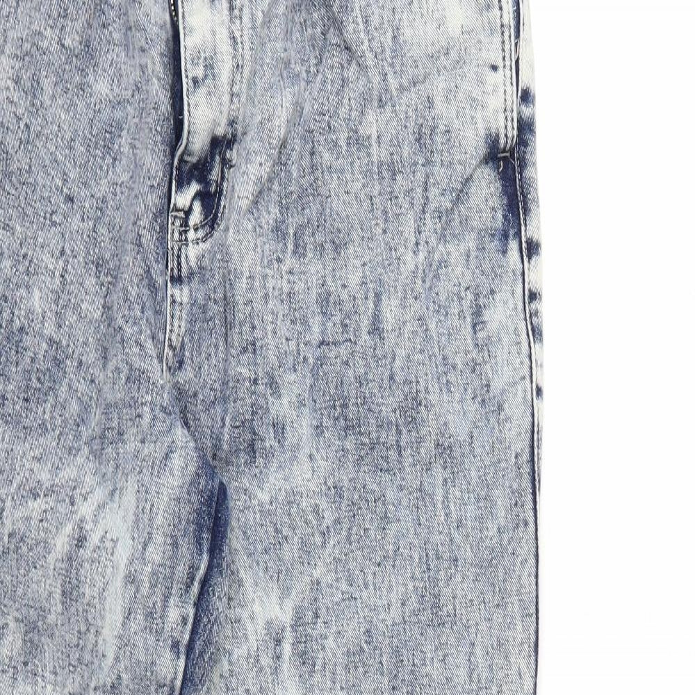 Boohoo Womens Beige  Denim Mom Jeans Size 12 L26 in