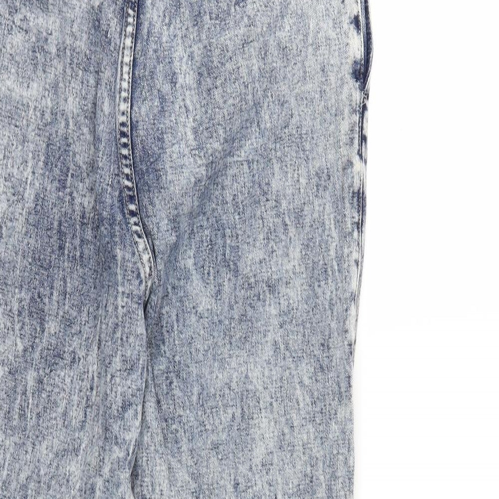 Boohoo Womens Beige  Denim Mom Jeans Size 12 L26 in