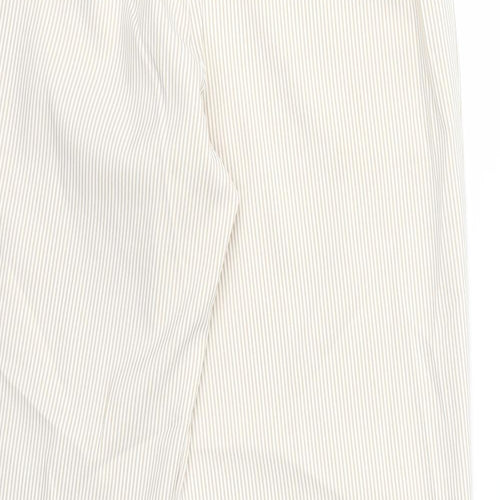 Bonmarché Womens Beige Striped  Snow Pants Trousers Size 12 L28 in