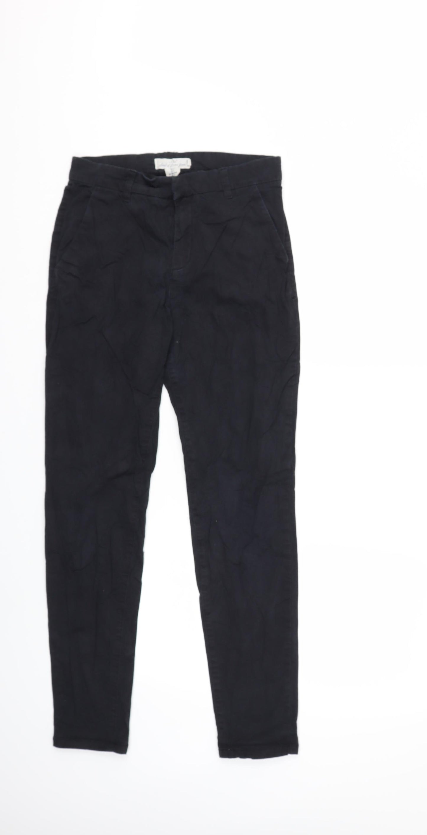 H&M Womens Black   Trousers  Size 6 L29 in