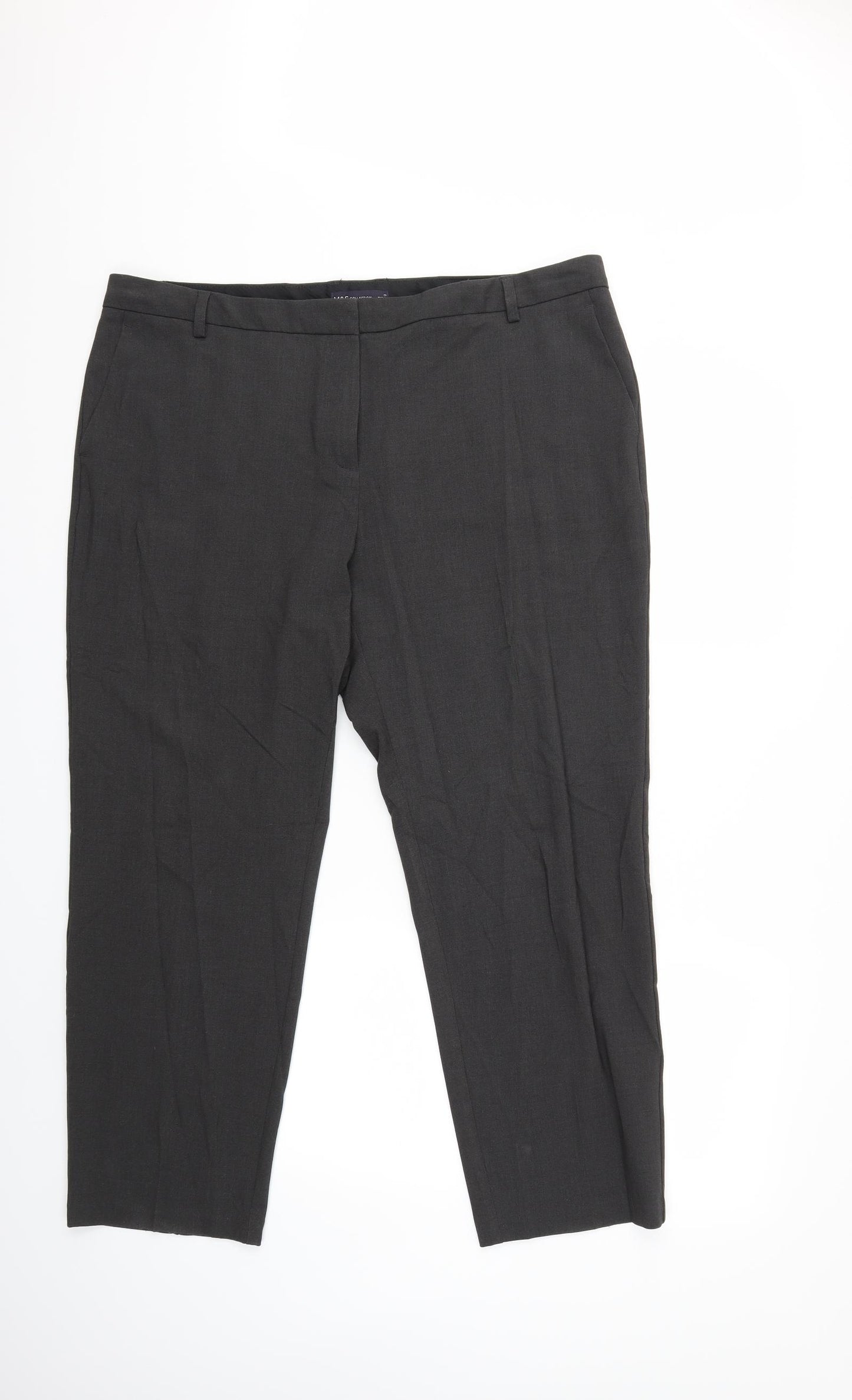 Marks and Spencer Womens Grey   Trousers  Size 20 L26 in
