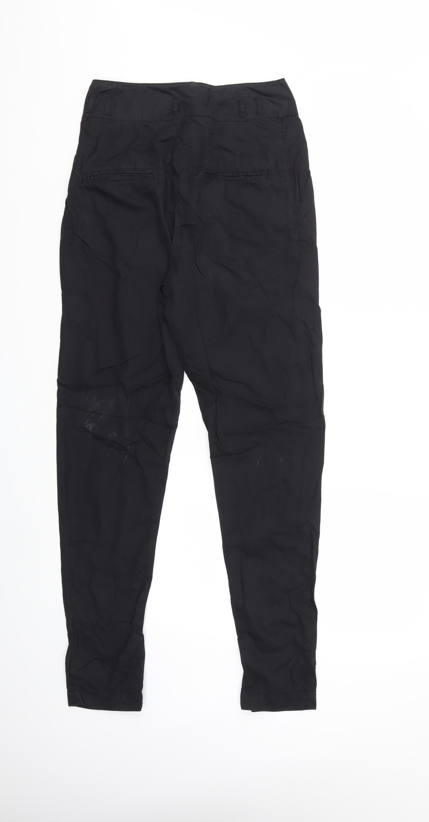 H&M Womens Black   Cargo Trousers Size 6 L32 in