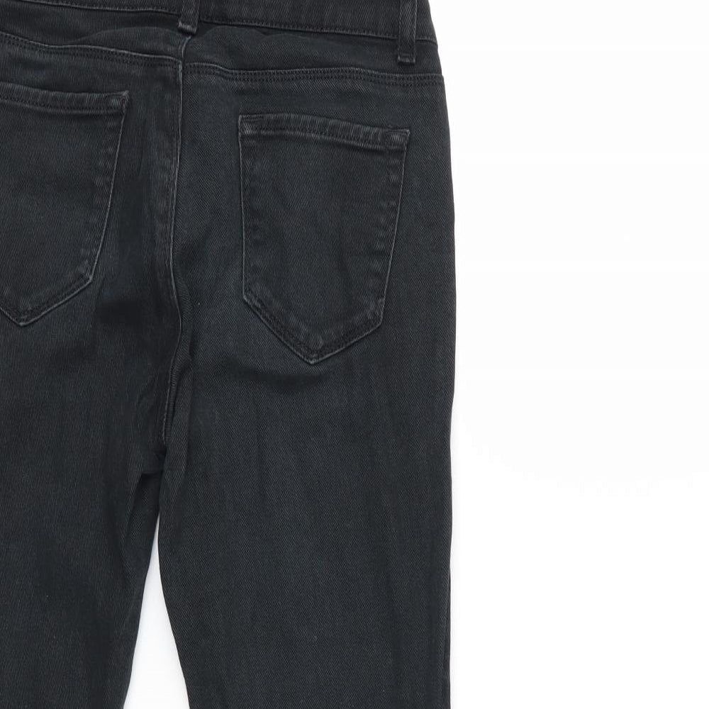 United Colors of Benetton Womens Black  Denim Cropped Jeans Size 28 in L21 in