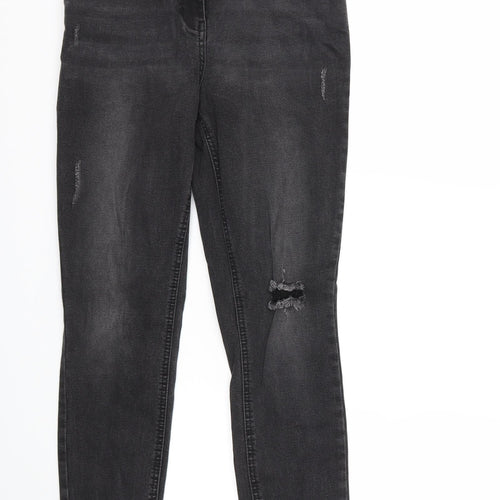 Matalan Womens Black  Denim Skinny Jeans Size 10 L29 in