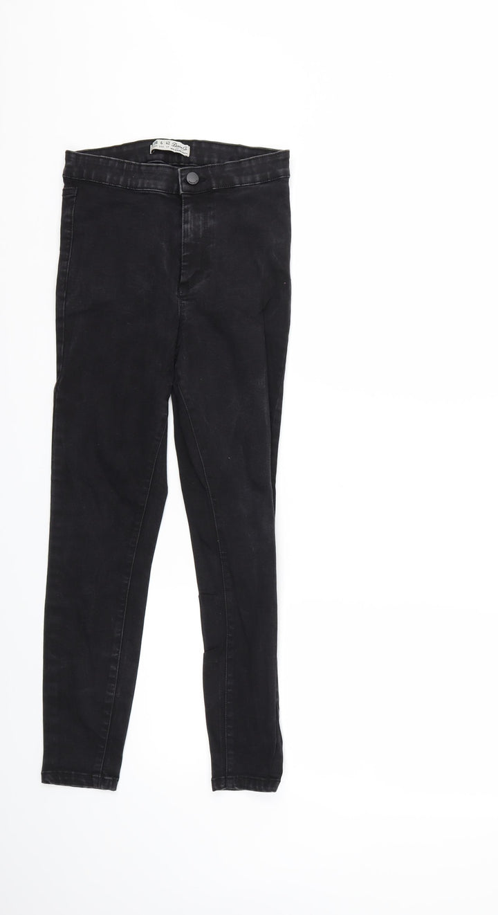Denim & Co. Womens Black Denim Skinny Jeans Size 10 L25 in