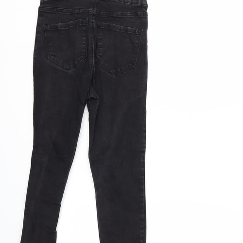 Denim & Co. Womens Black  Denim Skinny Jeans Size 10 L25 in