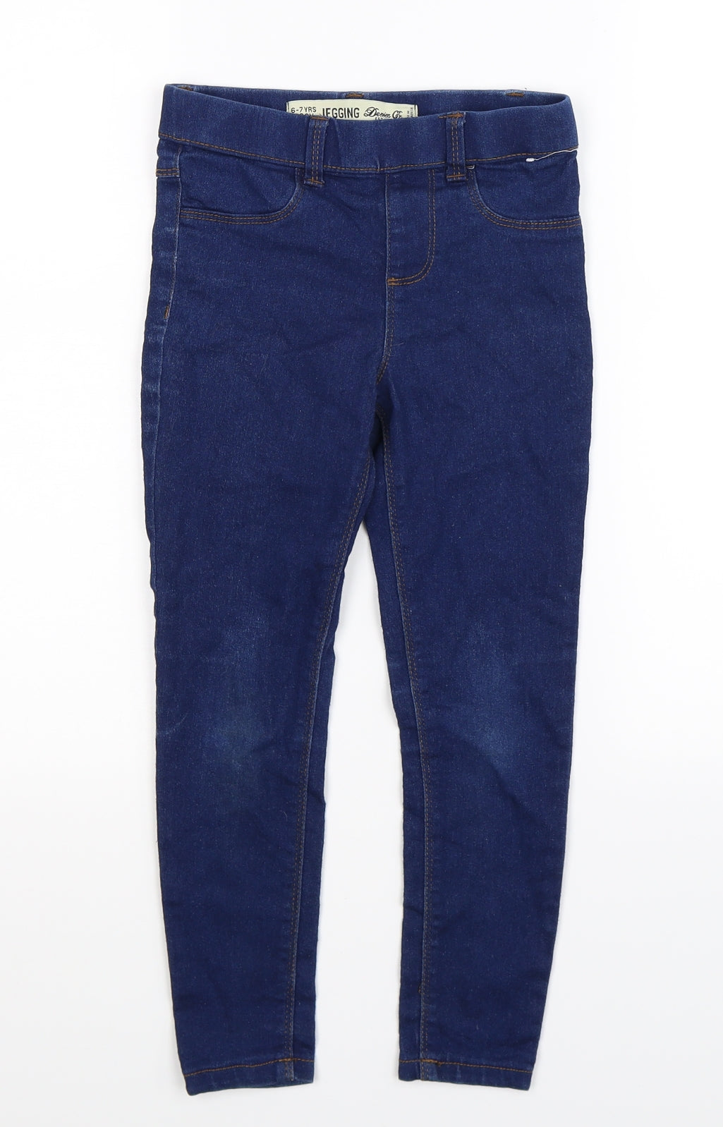 Denim Co Girls Blue  Denim Jegging Jeans Size 6-7 Years