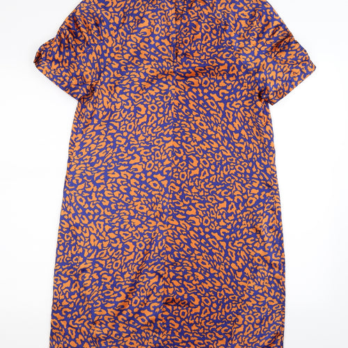 Very Womens Multicoloured Animal Print  Shirt Dress  Size 10