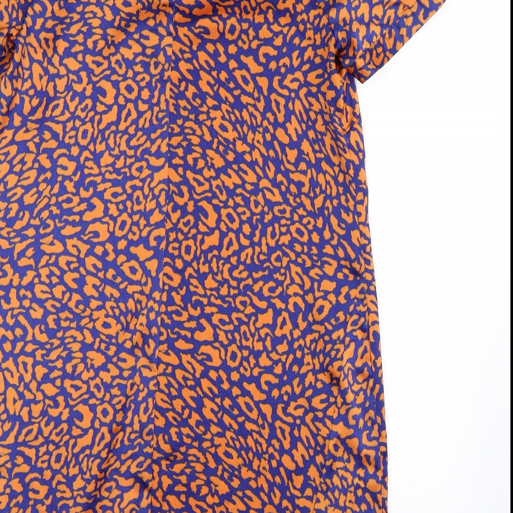 Very Womens Multicoloured Animal Print  Shirt Dress  Size 10