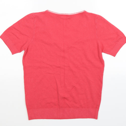 Per Una Womens Pink  Knit Basic T-Shirt Size 12