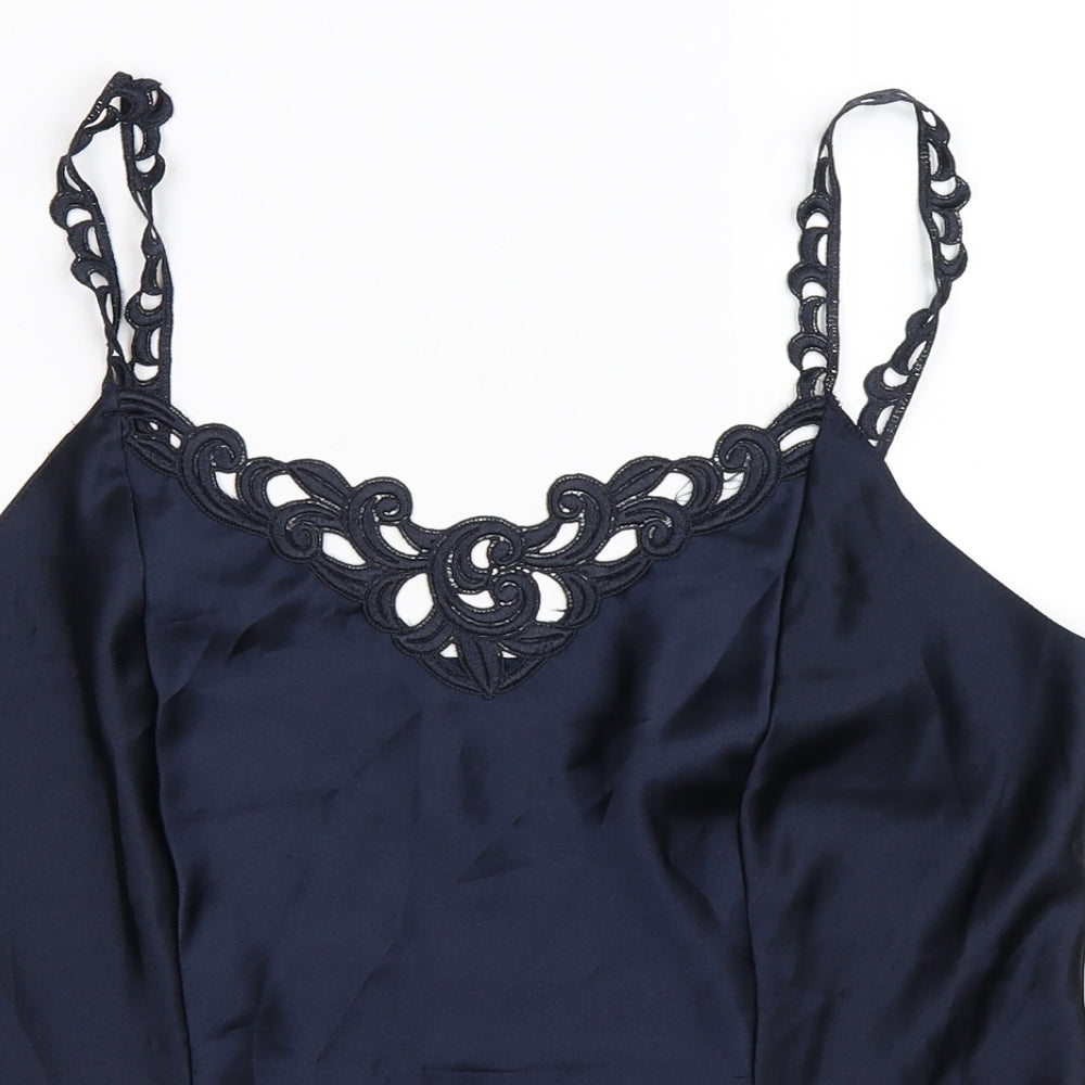 Marks and Spencer Womens Blue  Satin Top Pyjama Top Size 12