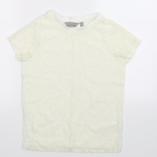 Dorothy Perkins Womens White   Basic T-Shirt Size 10