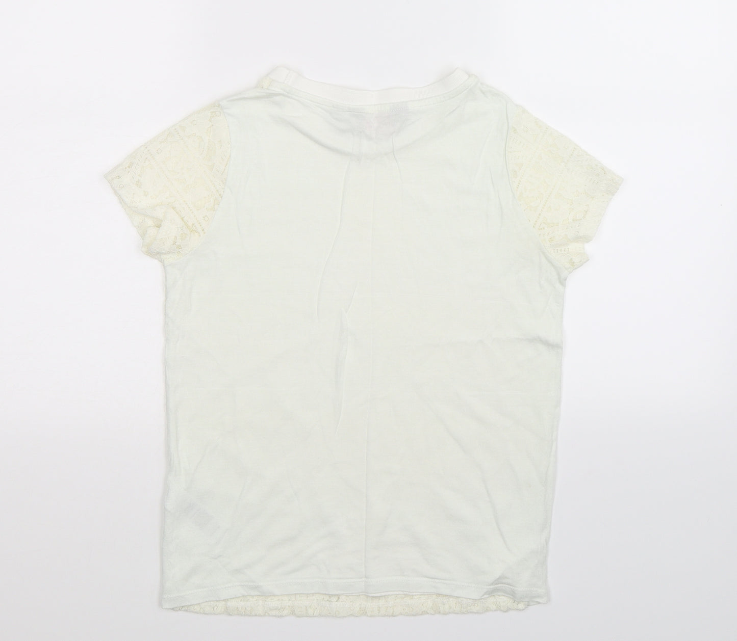 Dorothy Perkins Womens White   Basic T-Shirt Size 10