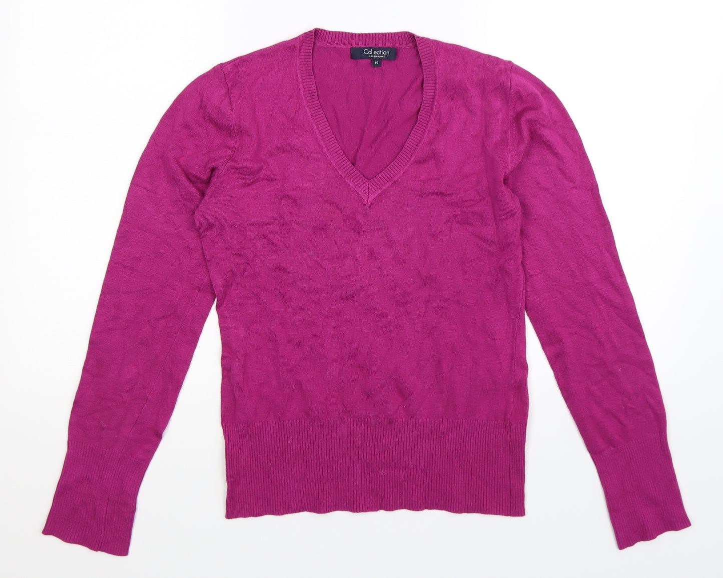 Debenhams Womens Purple  Knit Pullover Jumper Size 10