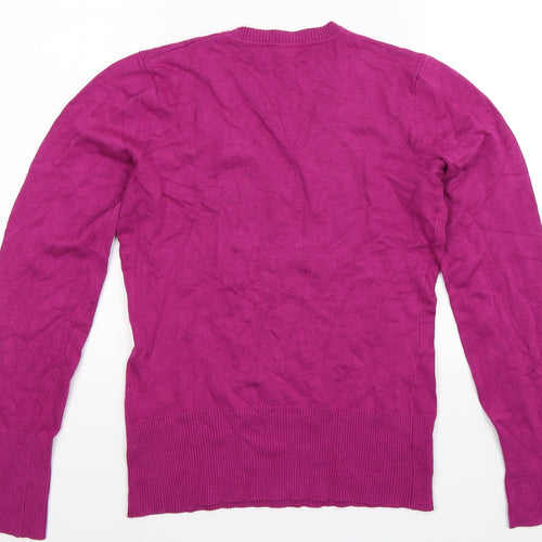 Debenhams Womens Purple  Knit Pullover Jumper Size 10