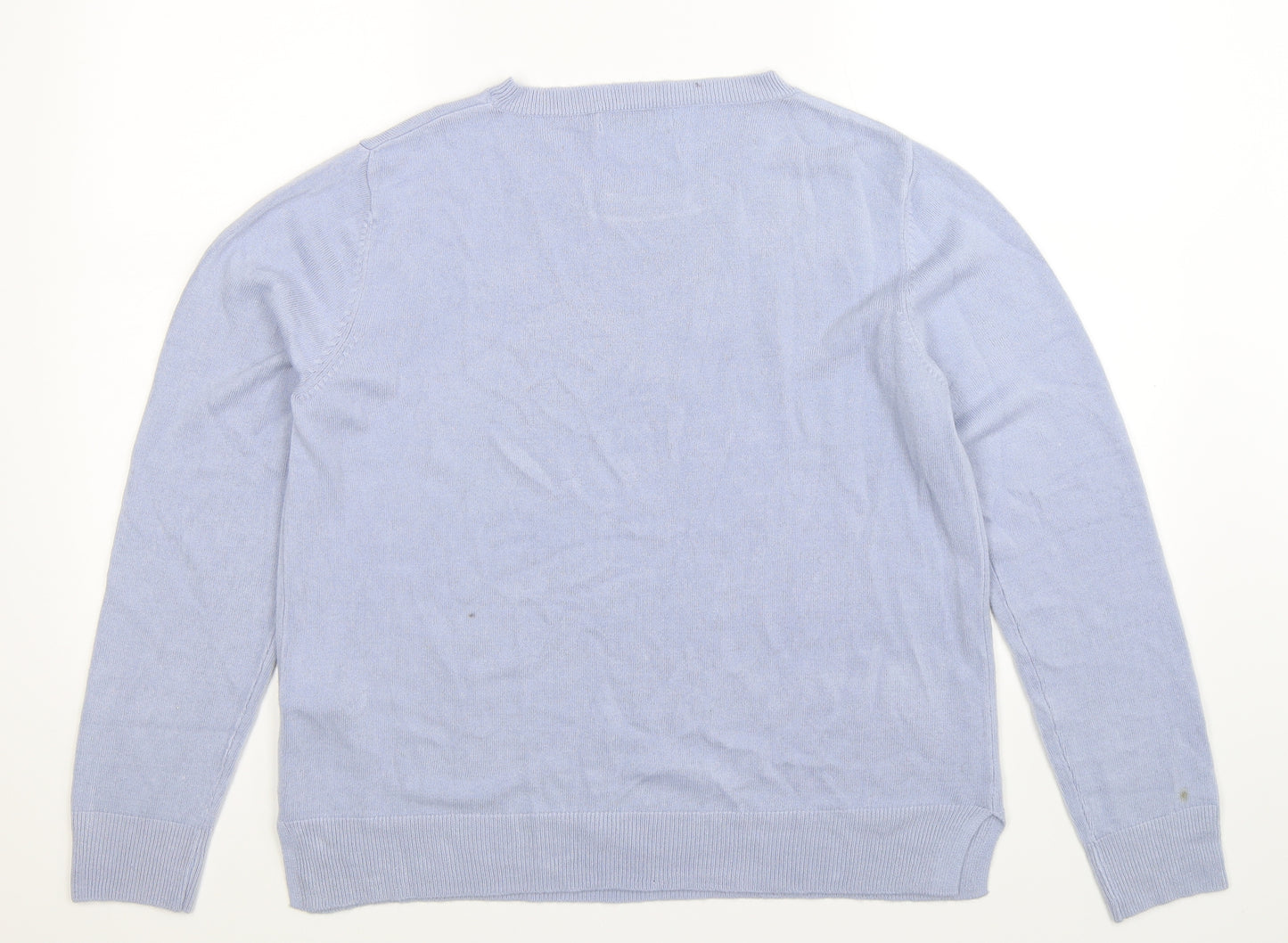Marks and Spencer Womens Blue  Knit Pullover Jumper Size 16
