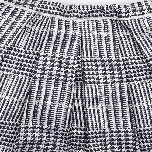 Monsoon Girls Silver Geometric  Pleated Skirt Size 7-8 Years