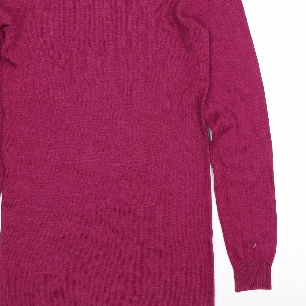 F&F Womens Pink  Knit Jumper Dress  Size 8