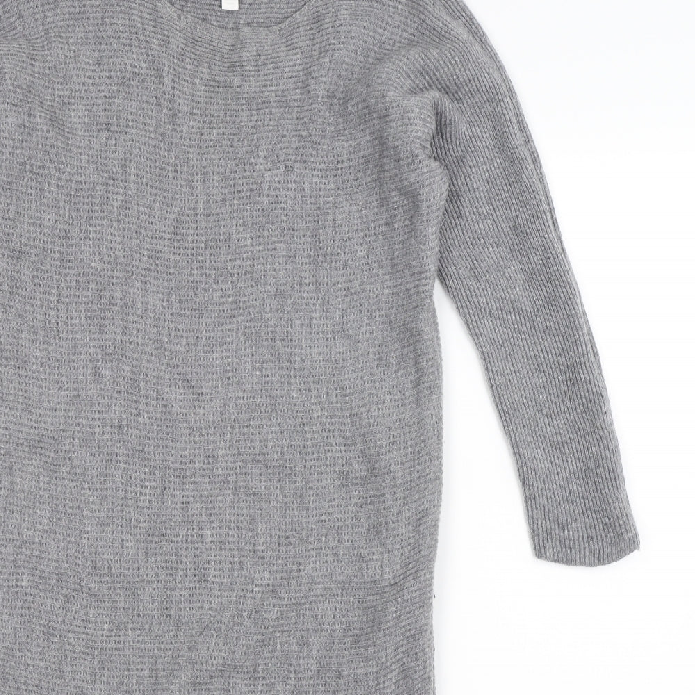 White Label Womens Grey  Knit Jumper Dress  Size 10