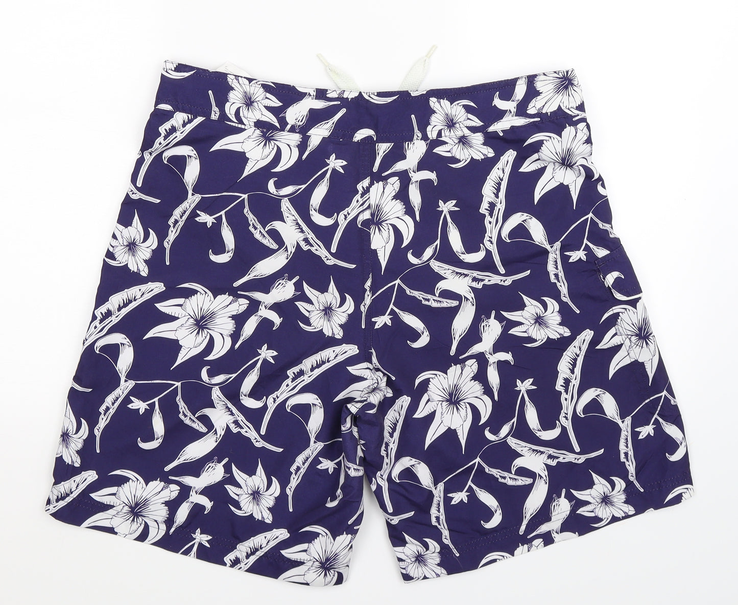 Ocean Pacific Mens Blue Floral  Bermuda Shorts Size M