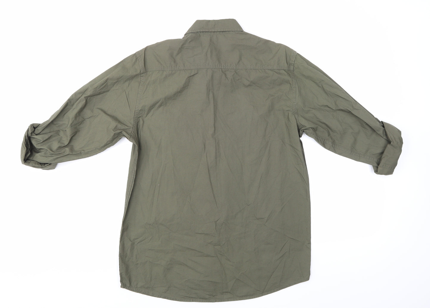 Cedar Wood State Mens Green    Button-Up Size M