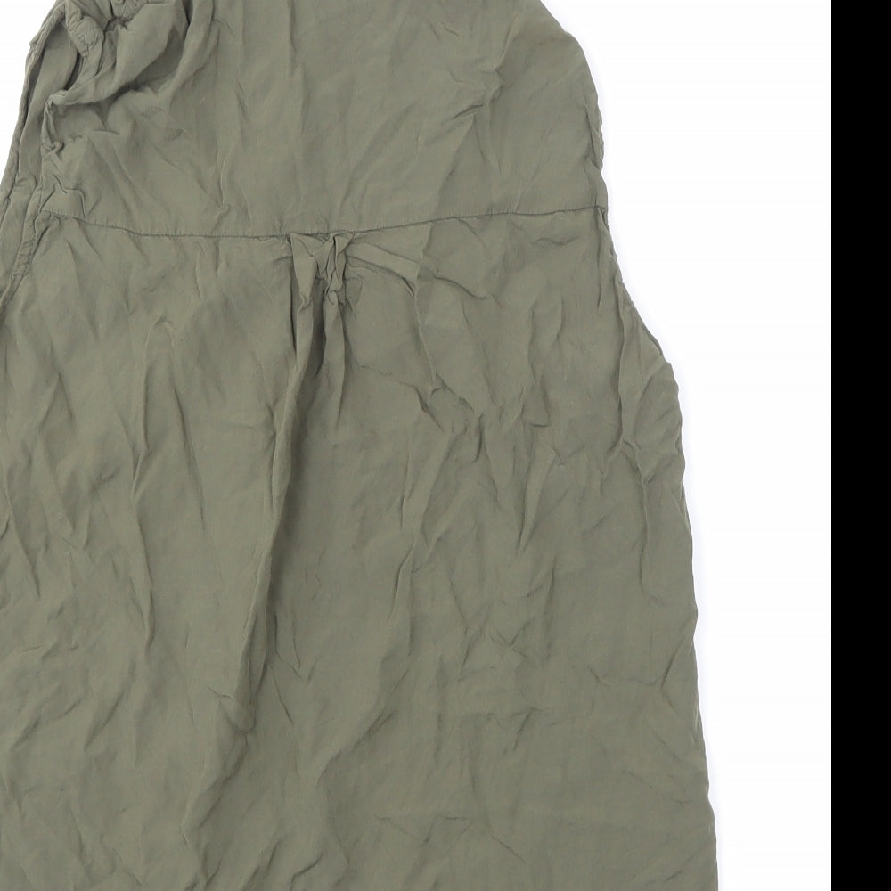 Peacocks Womens Green   Basic Button-Up Size 10