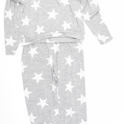 pretty little  Thing Womens Grey   Top Pyjama Set   - Star Print