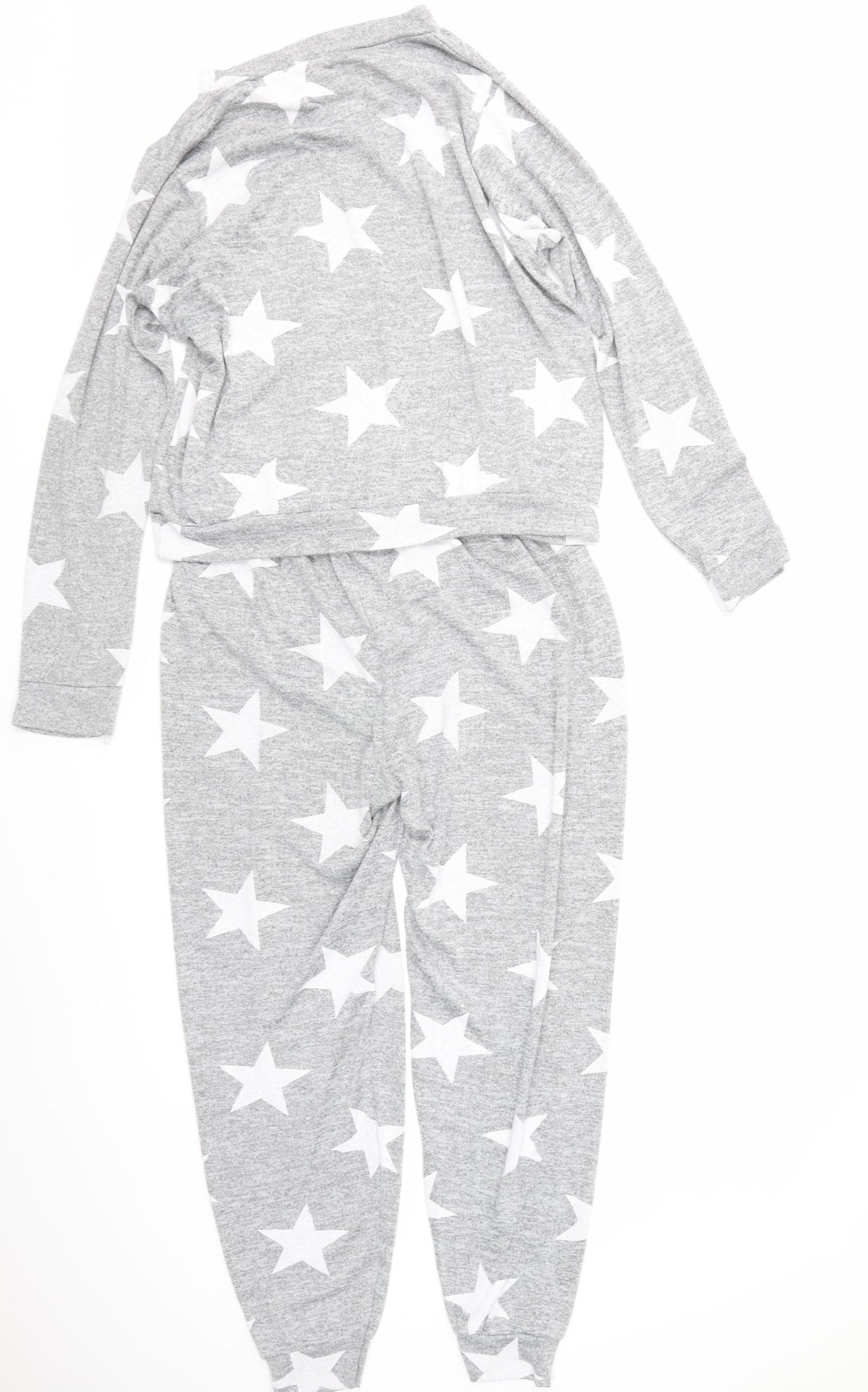 pretty little  Thing Womens Grey   Top Pyjama Set   - Star Print