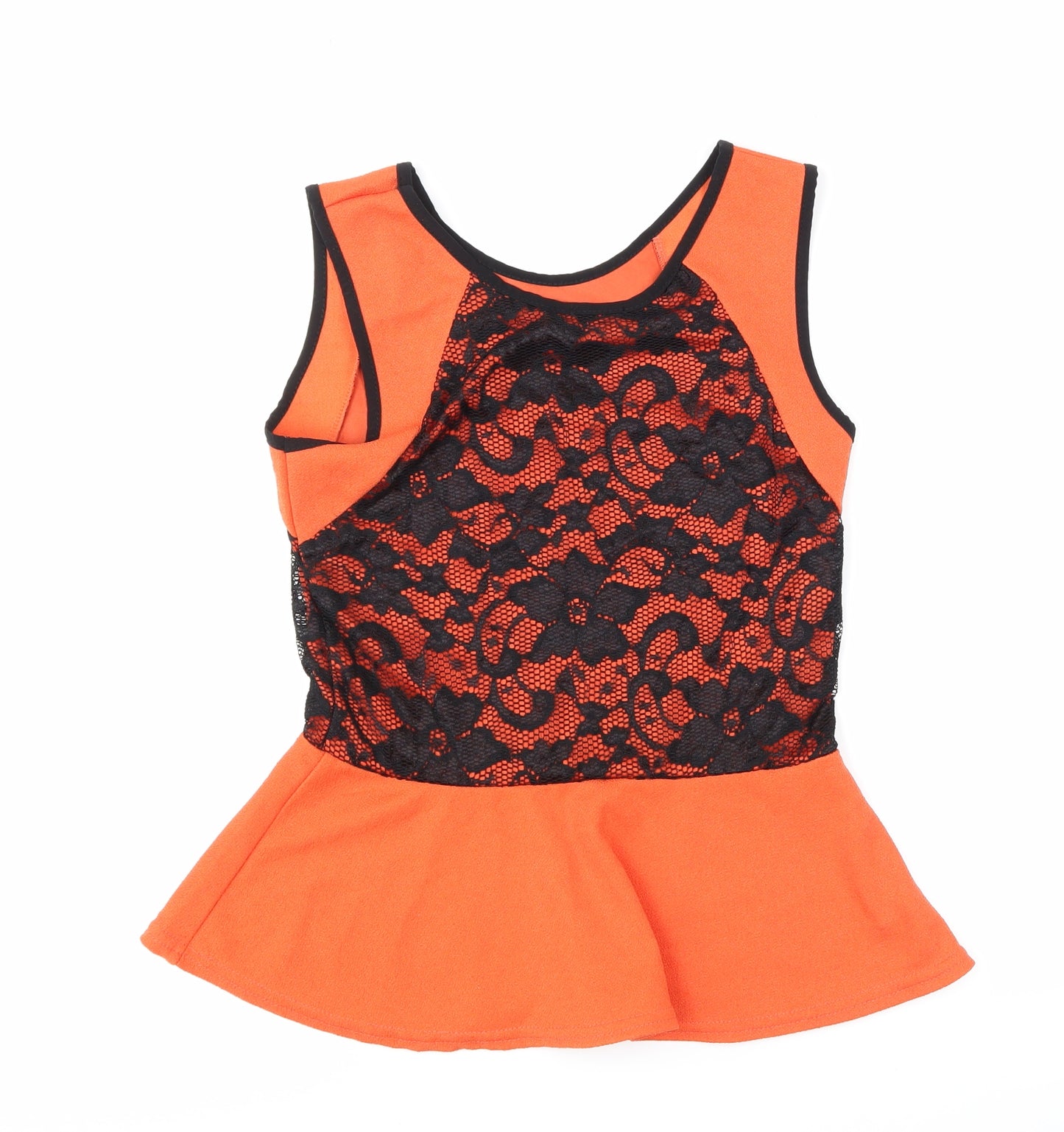 KIAH Womens Orange   Basic Tank Size 12