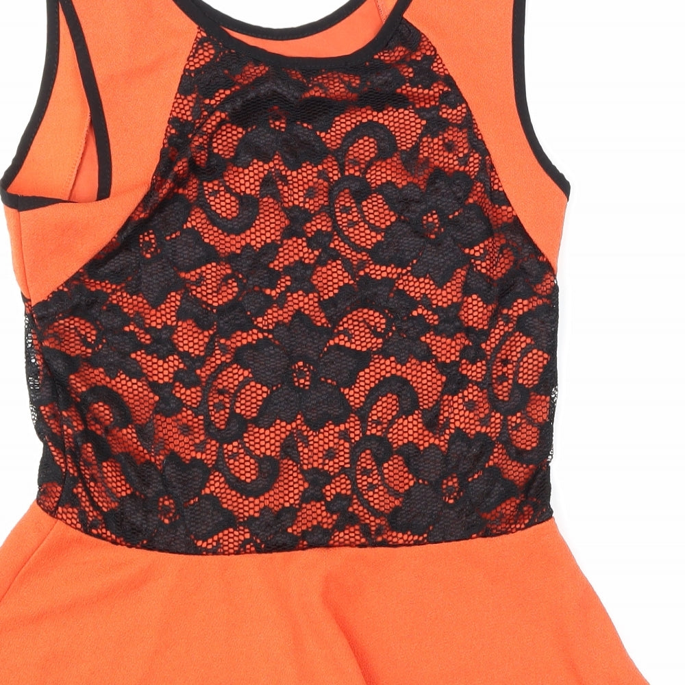 KIAH Womens Orange   Basic Tank Size 12