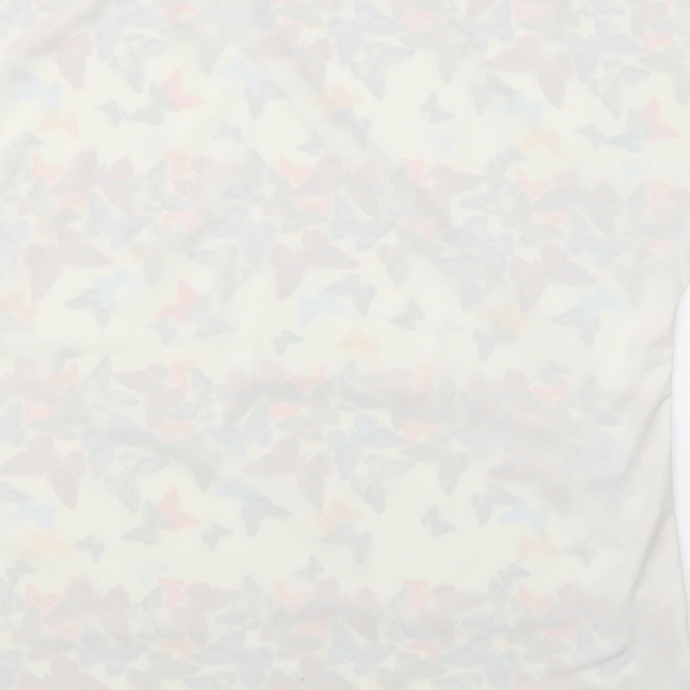 NEXT Womens White Animal Print  Basic Blouse Size 16
