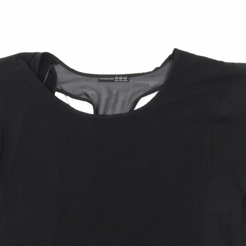 Atmosphere Womens Black Polka Dot  Basic Blouse Size 14