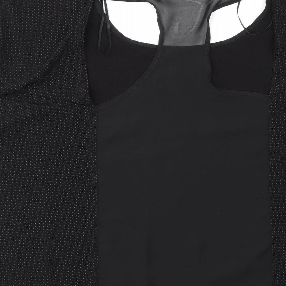 Atmosphere Womens Black Polka Dot  Basic Blouse Size 14