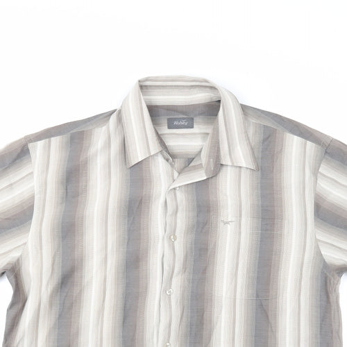 Wolsey Mens Multicoloured Striped   Button-Up Size L