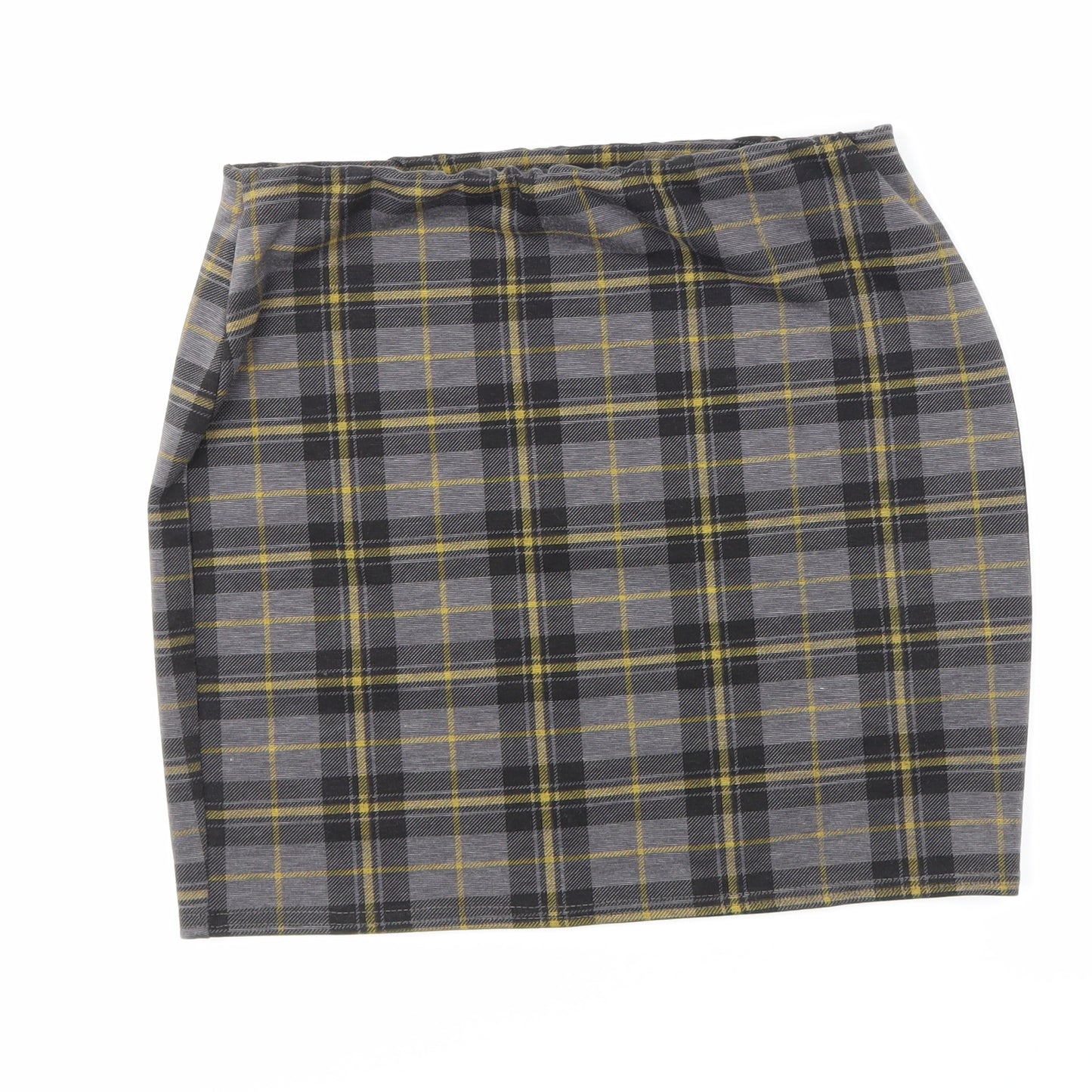 New Look Womens Green Check  Mini Skirt Size 12
