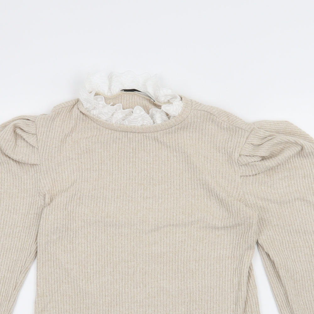George Womens Beige   Pullover Jumper Size S