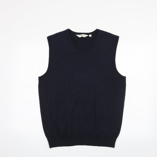 Bar Harbour Mens Blue   Vest Jumper Size M