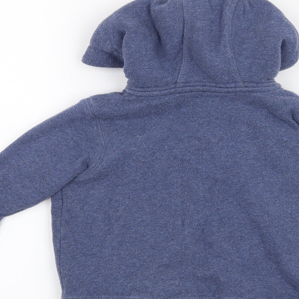 M&S Boys Blue   Full Zip Hoodie Size 2-3 Years