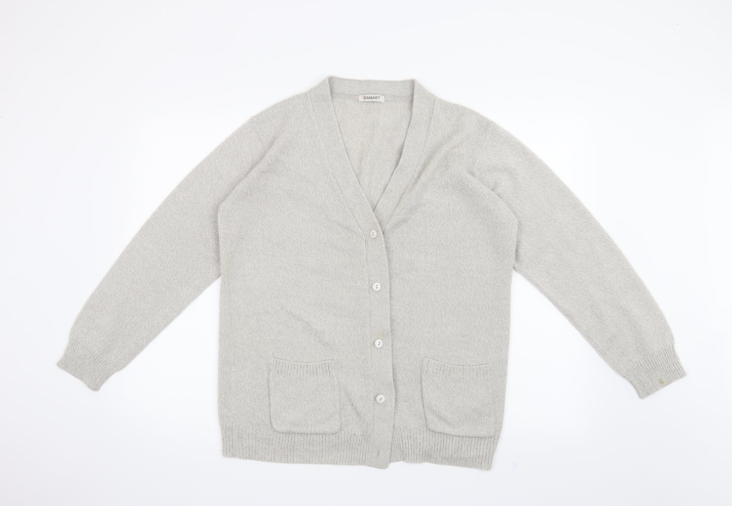 Damart Womens Grey   Cardigan Jumper Size 14