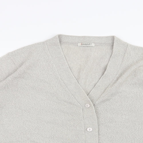 Damart Womens Grey   Cardigan Jumper Size 14