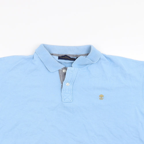 Tree & Crown Mens Blue    Polo Size M